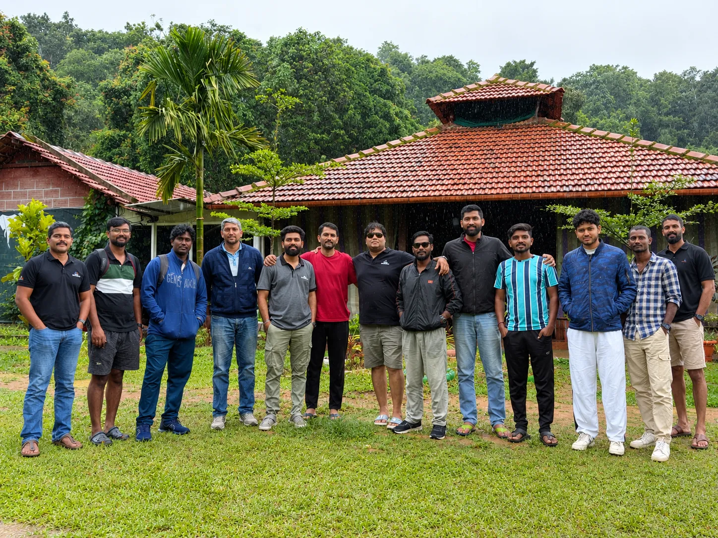 The eSenZ team together on a team outing